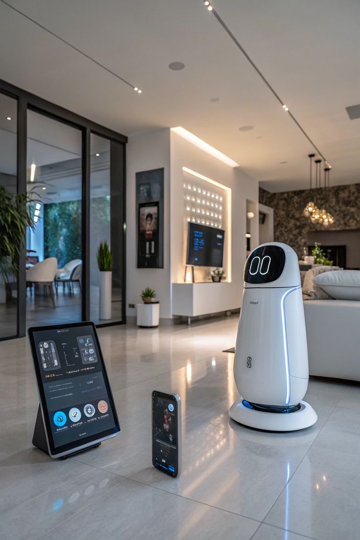 Modernes intelligentes Zuhause mit KI-Steuerung